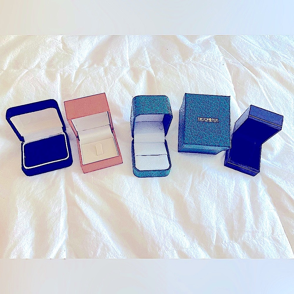 4 Empty Jewelry Storage Cases